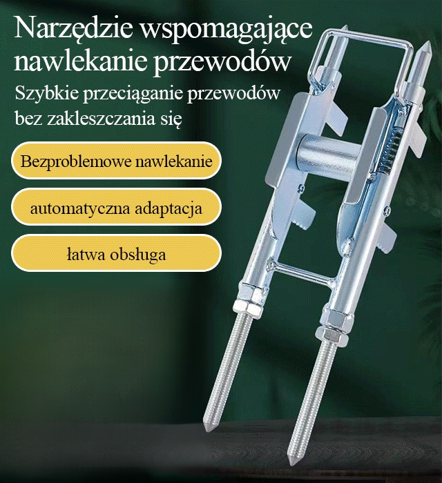 Narzędzie pomocnicze do gwintowania kabli