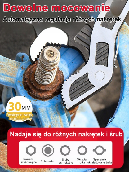 Wielofunkcyjny klucz nastawny