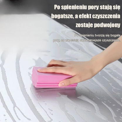 Wielofunkcyjna gąbka czyszcząca o dużej chłonności wody.