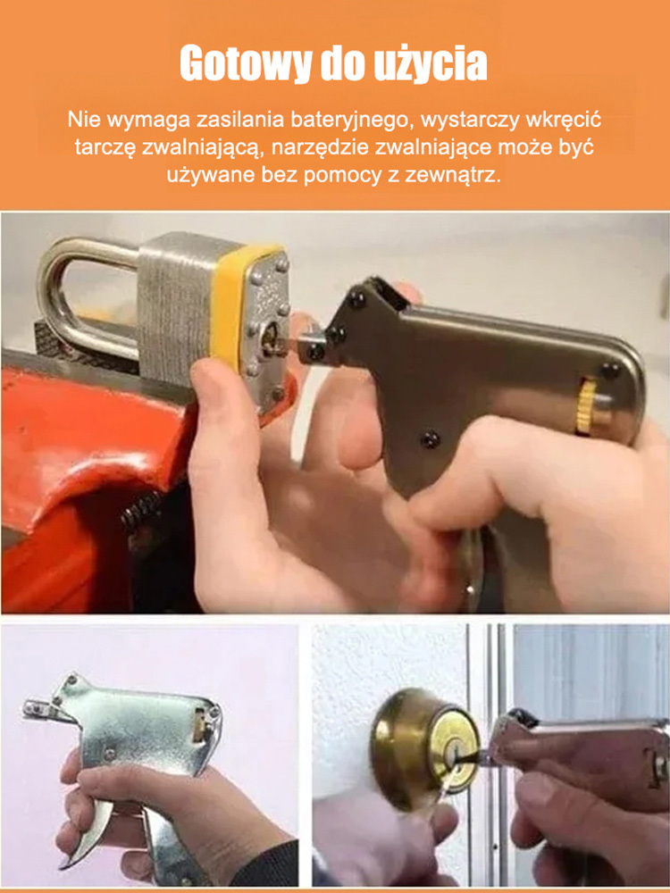 6-częściowe narzędzie do otwierania zamków domowych