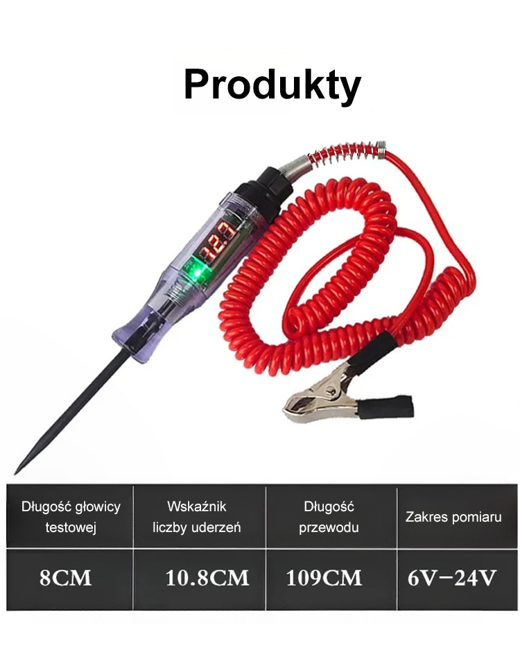 Profesjonalny długopis do testowania samochodów