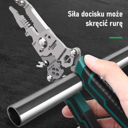 Składane wielofunkcyjne szczypce do zdejmowania izolacji.