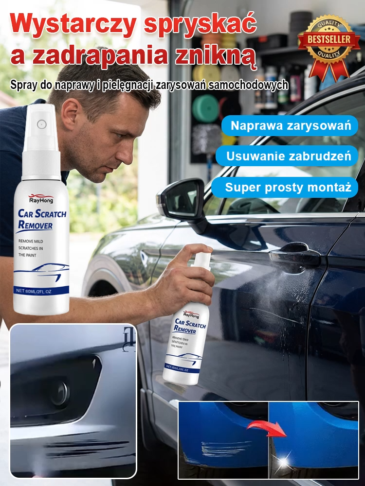 【Japońska Nanotechnologia】Spray do usuwania rys | 14 dni na zwrot・Brak ryzyka | Naprawa w 3 sekundy・Oszczędź tysiące złotych ✨