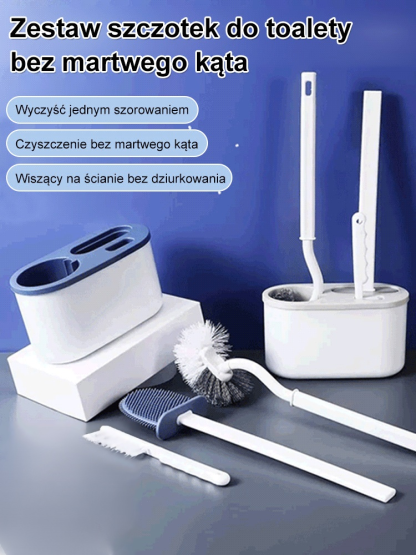 Zestaw szczotek do toalety bez martwego kąta
