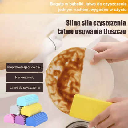 Wielofunkcyjna gąbka czyszcząca o dużej chłonności wody.