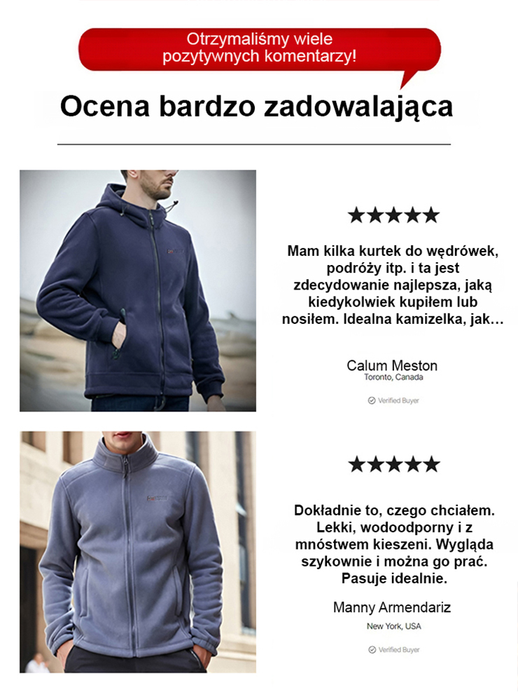 【Norweska marka premium outdoorowa】Kurtka polarowa dwustronna ✨99% kaszmiru✨ Ocena ciepła do -20°C