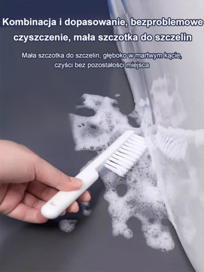 Zestaw szczotek do toalety bez martwego kąta
