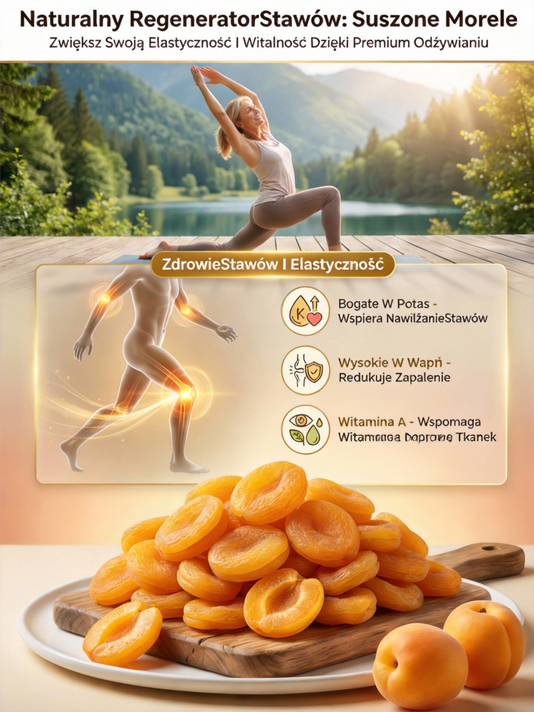 【17 kg owoców w 1 kg paczce】Kalifornijskie słońce zamknięte w torebce. 72h powolnego suszenia – soczyste i miękkie 🍑Druga torba kosztuje 20 zł!