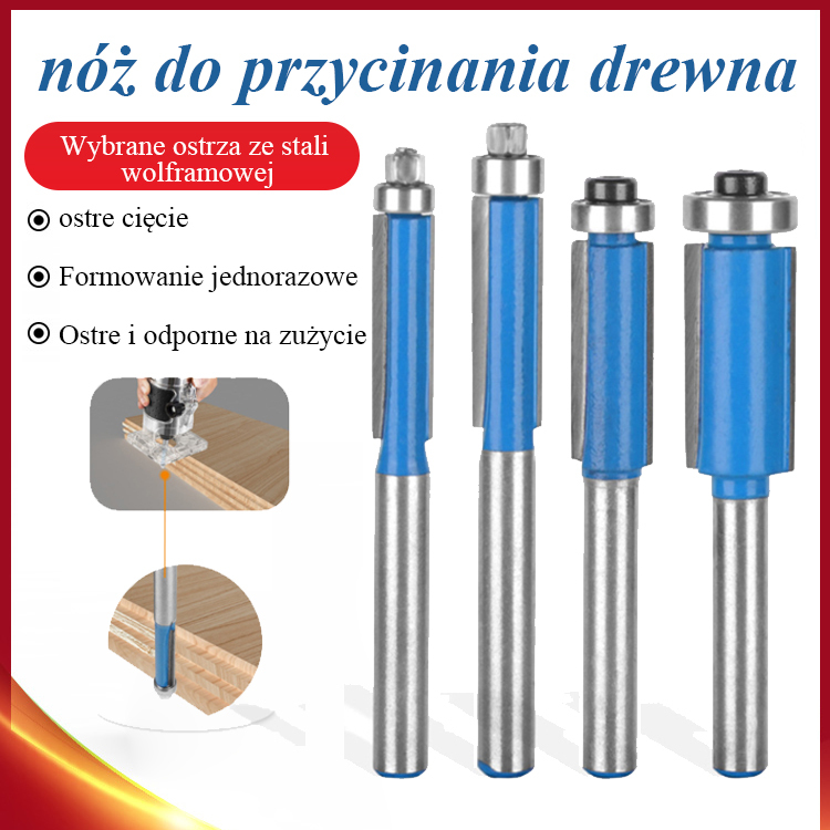 Nóż przycinający do obróbki drewna, narzędzie do frezowania obosieczne