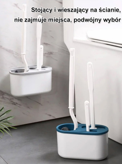 Zestaw szczotek do toalety bez martwego kąta