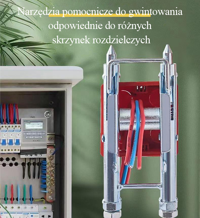 Narzędzie pomocnicze do gwintowania kabli