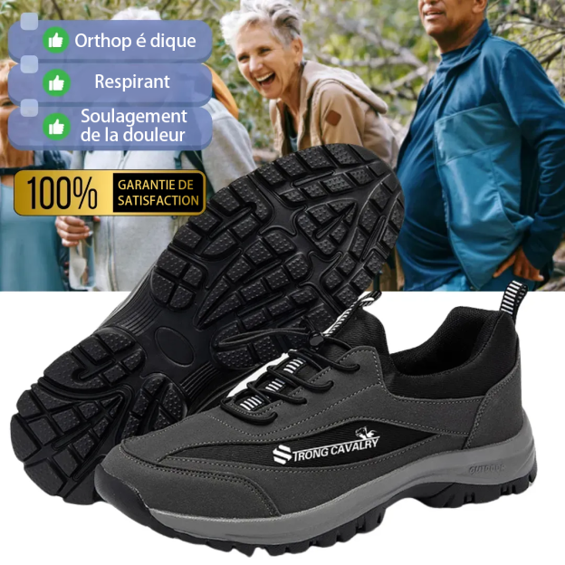 (👨‍⚕️Medical Certification®️) Men's Comfortable Orthopedic Shoes Waterproof Hiking Shoes Sneakers [Effect: Relieves Foot Pain]
