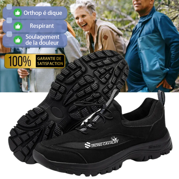 (👨‍⚕️Medical Certification®️) Men's Comfortable Orthopedic Shoes Waterproof Hiking Shoes Sneakers [Effect: Relieves Foot Pain]