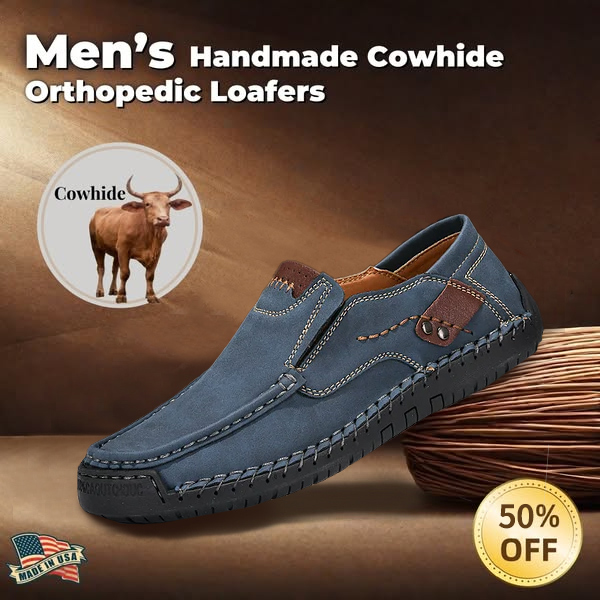 Last Day 70% OFF🔥⏱️Christmas Promotion⏱️🔥Men's genuine calfskin leather Slip-On Loafers