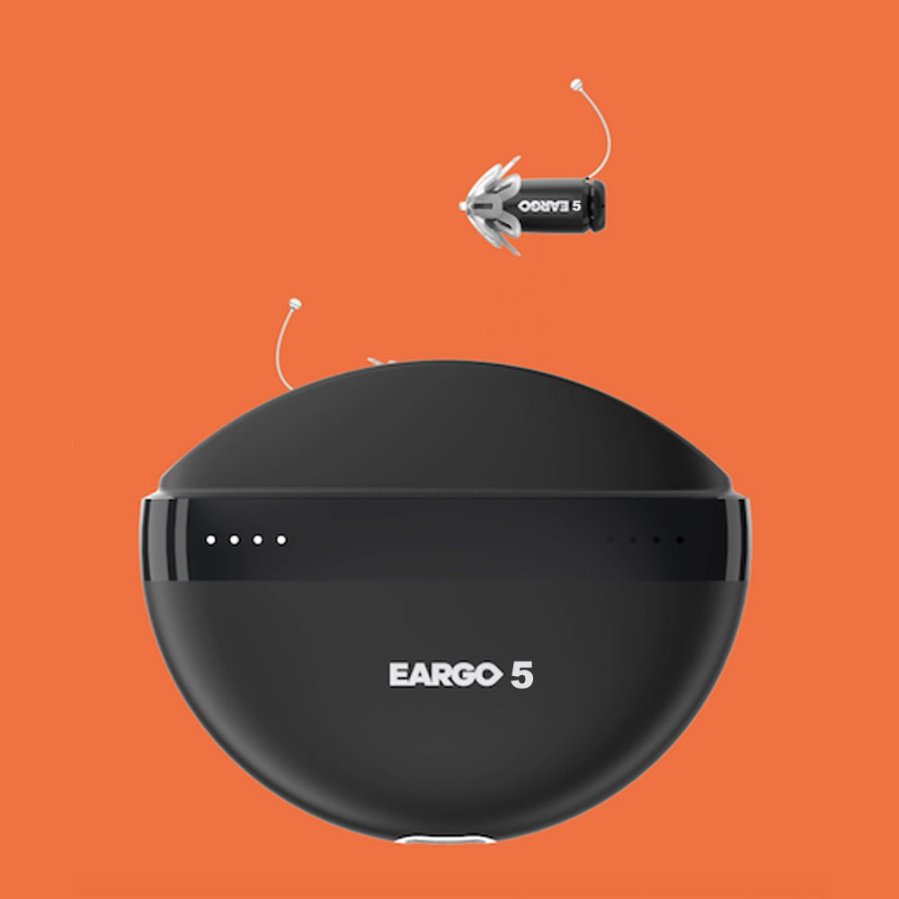 Siemens EARGO 7 OTC sluchadlo: neviditelné, dobíjecí, flexibilní CIC, schváleno FDA.
