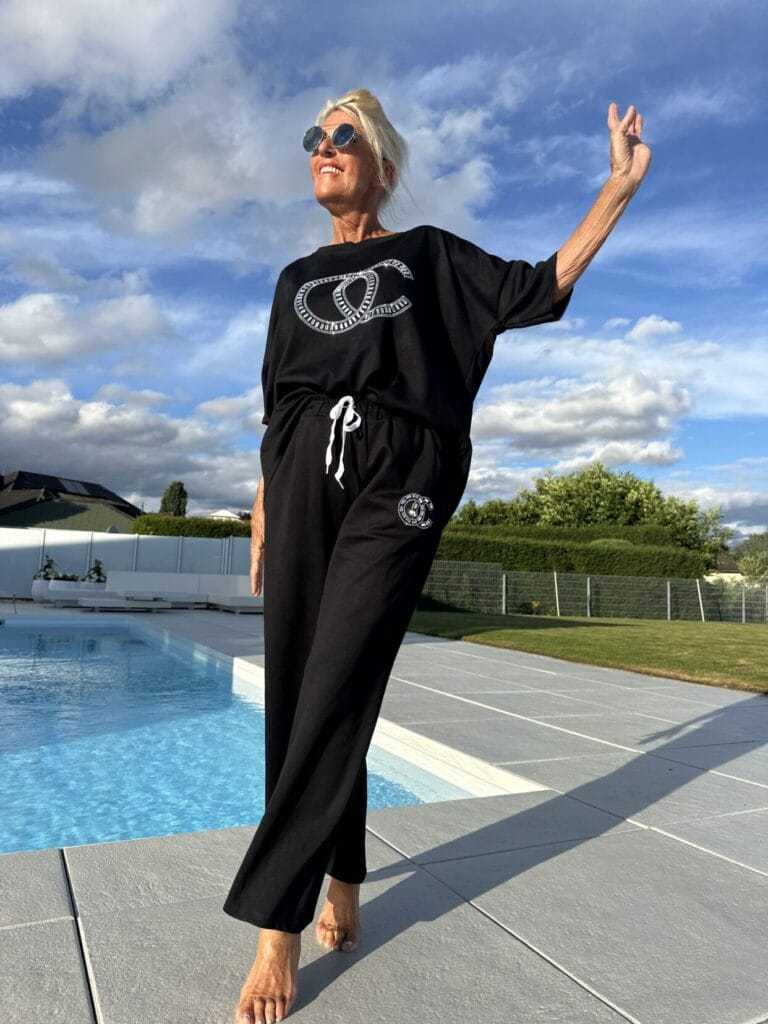 ⏳Oferta ograniczona czasowo! ⏰Damski dwuczęściowy zestaw casualowy, jednokolorowa bluzka i luźne spodnie