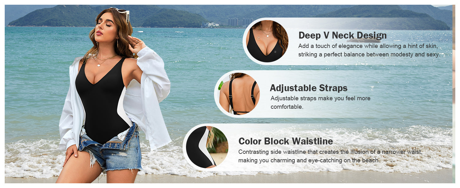🏖️ Summer Hot Sale 50% OFF🏝️2025 new slim waist one-piece swimsuit👙