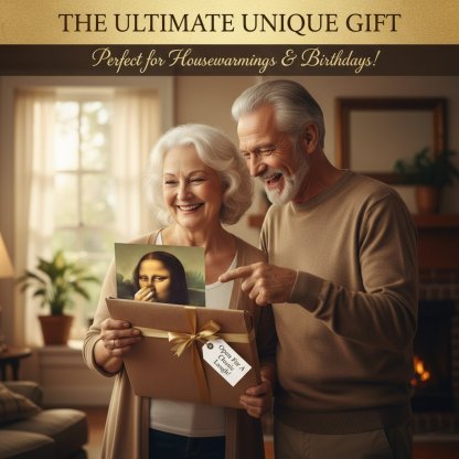 Mona Lisa trzymająca nos – obraz na płótnie do łazienki