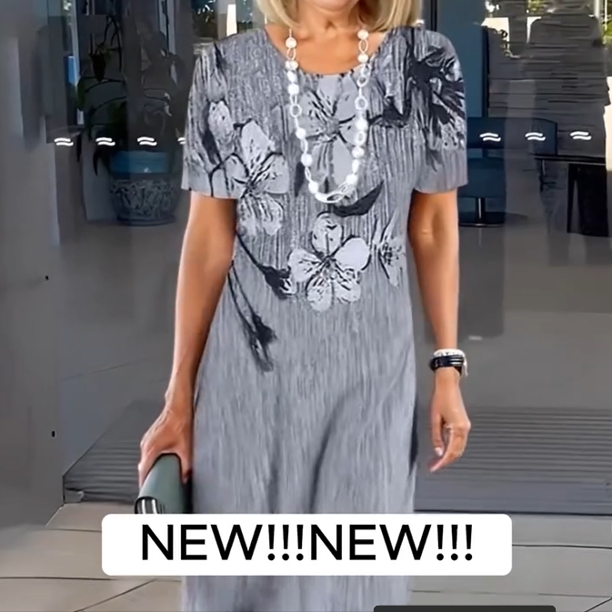 🔥👗Damska sukienka z nadrukiem na co dzień