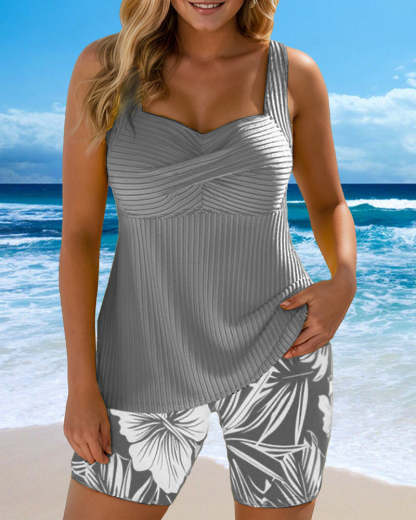 Kostium kąpielowy Dwie części drukowanych bokserów