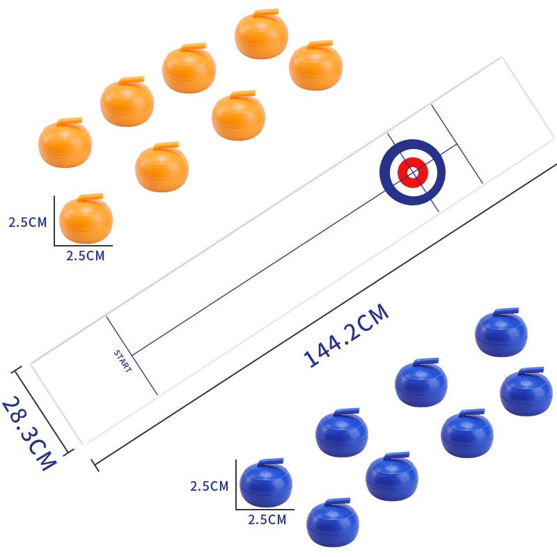 🥌Mini kulki do curlingu stołowego