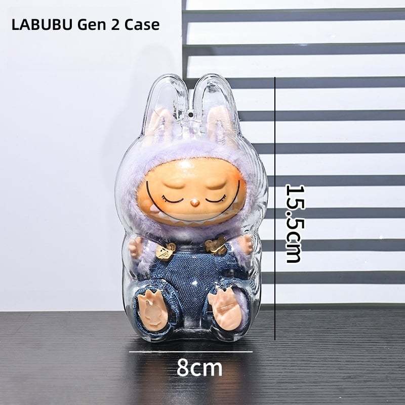 Clear Bag Keychain For LABUBU Plush Doll