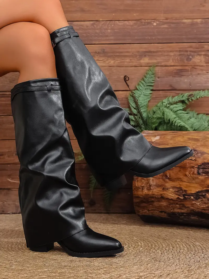 2025 women s autumn/winter new warm pointed toe chunky heel slip-resistant fashionable sexy ankle boots Product details 8