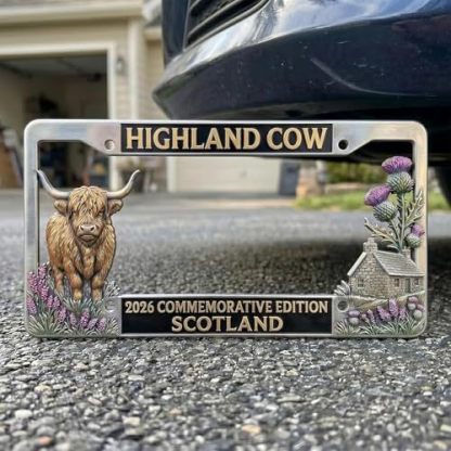 🐂Last Day 49% OFF - Highland Cow License Plate Frame