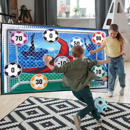 ⚽Zestaw do gry w piłkę nożną – z bramką i pompką, do zabawy na świeżym powietrzu i rozwijania umiejętności ✨