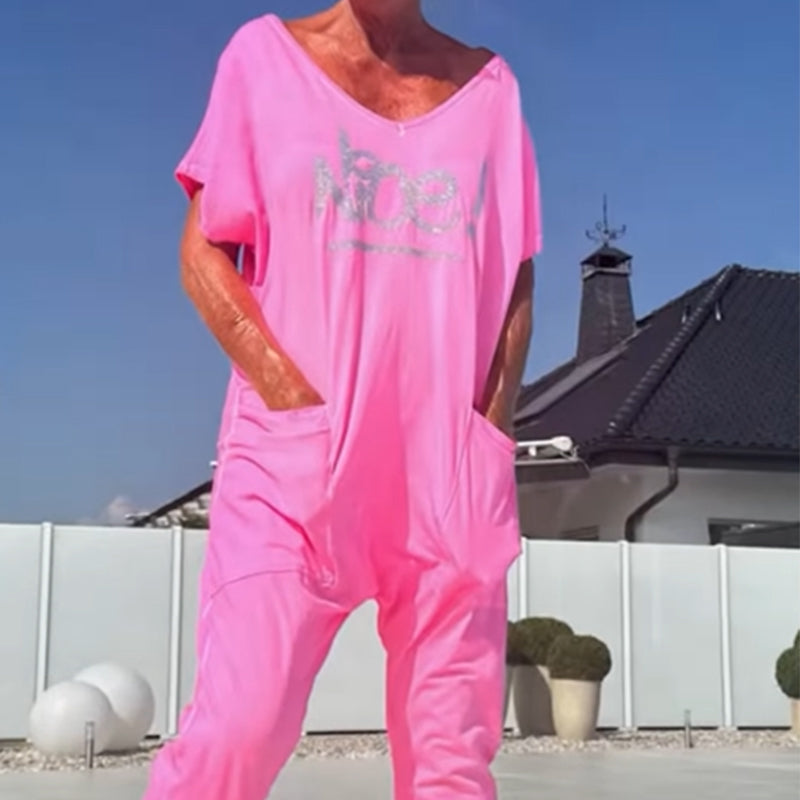 Damski kombinezon casualowy z kieszeniami
