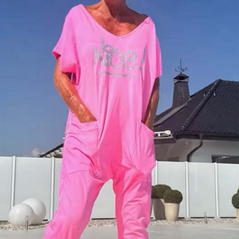 Damski kombinezon casualowy z kieszeniami