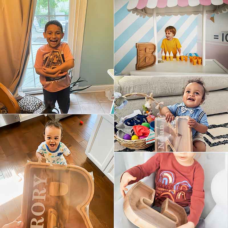 🎄Christmas Sale 49% OFF🎁Personalized Boys/Girls Piggy Bank-Wood Gift For Kids😘