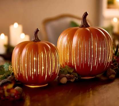 🔥2025 HOT SALE - 🎃✨ Illuminated Starry Night Glass Pumpkins by Valerie(✨Same as in the video)