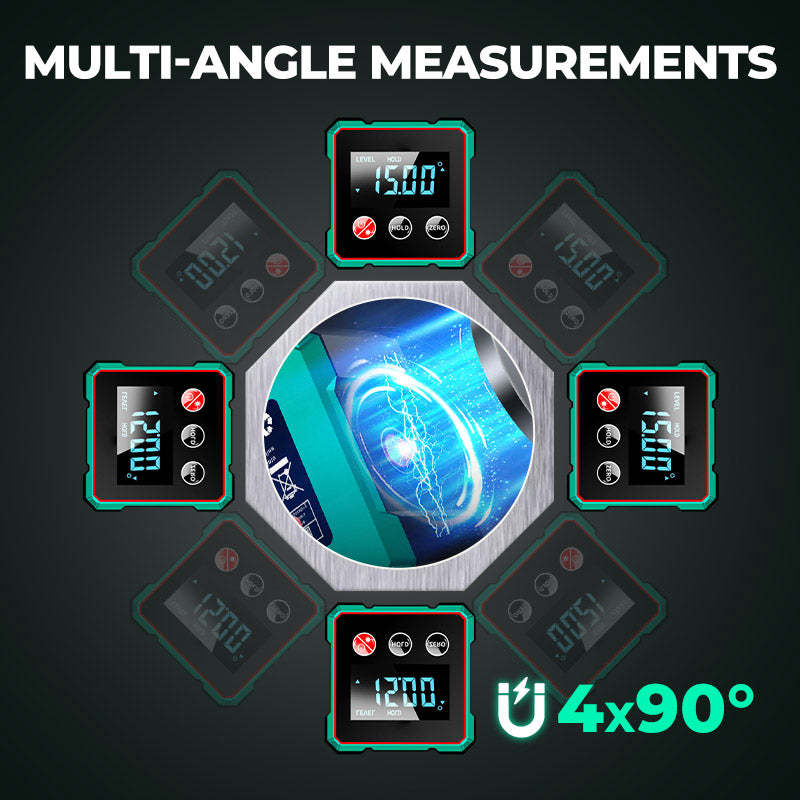 🎁2025 Hot Sale 50% OFF💥Magnetic Digital Angle Finder with Electronic Laser