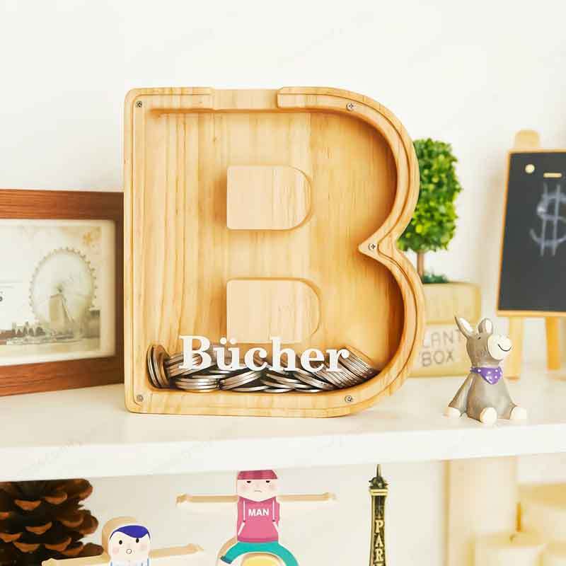 🎄Christmas Sale 49% OFF🎁Personalized Boys/Girls Piggy Bank-Wood Gift For Kids😘