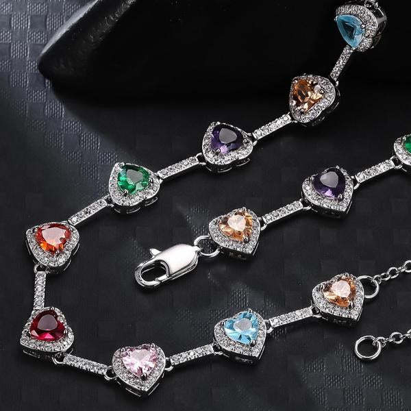 Heart Shaped Colorful Necklace
