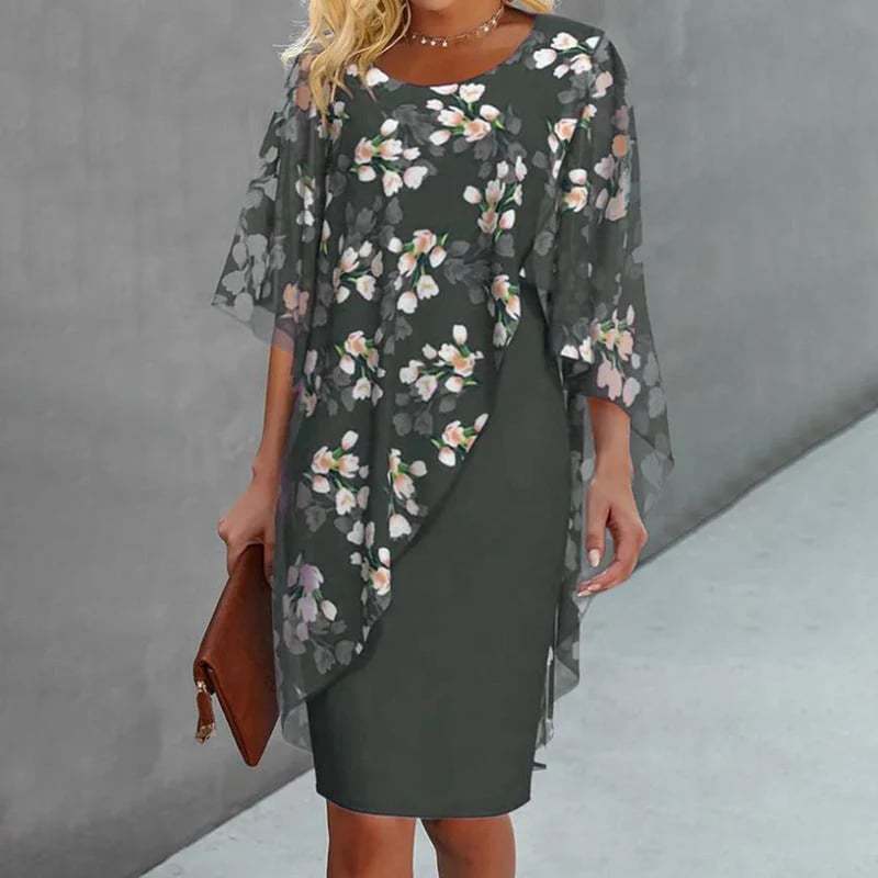 👗 40% OFF! ✨ Floral Overlay & Dress Set – Elegant, Feminine ✨