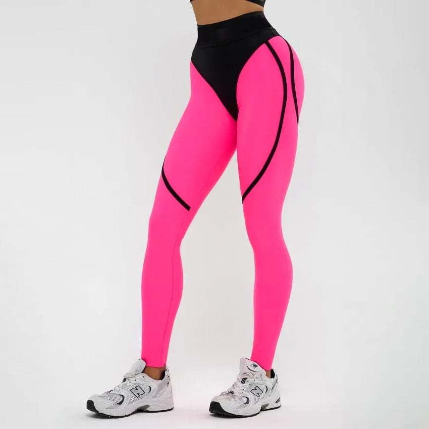 Leginsy z efektem szybkoschnącym Patchwork na biodrach