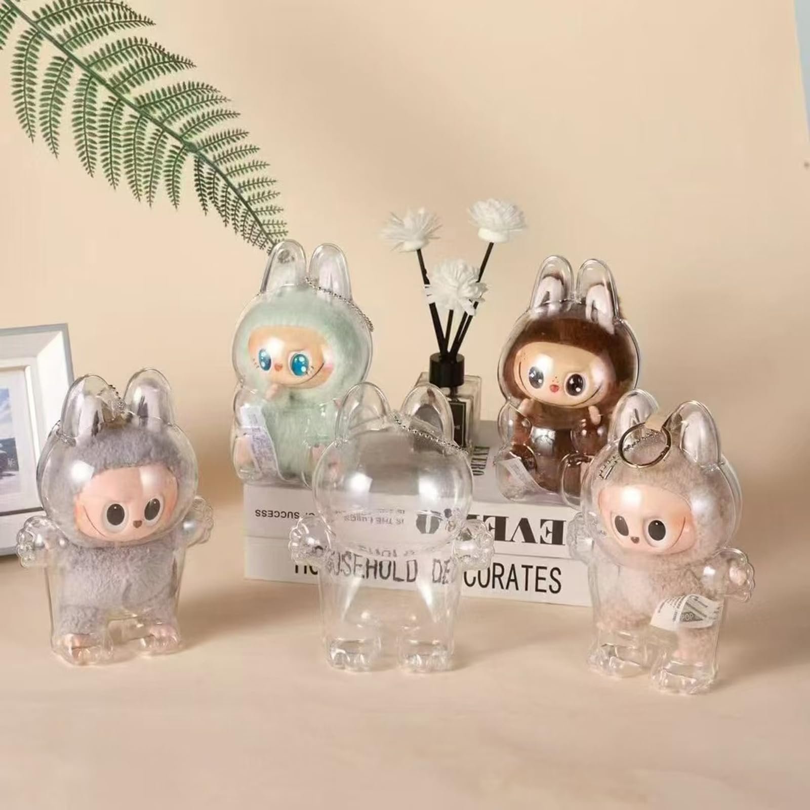 Clear Bag Keychain For LABUBU Plush Doll