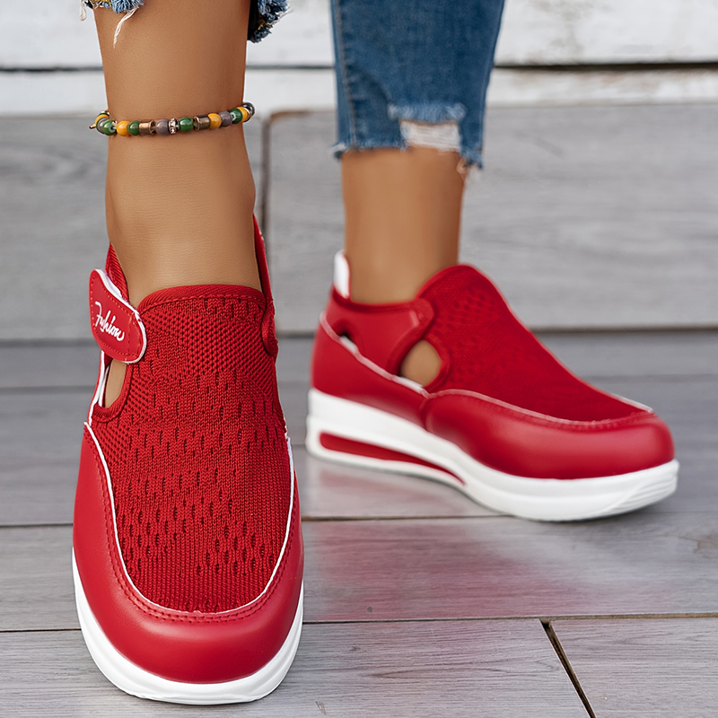 🔥Promocja ostatniego dnia – 50% zniżki - Damskie oddychające sneakersy ortopedyczne z siateczką i zapięciem na rzep