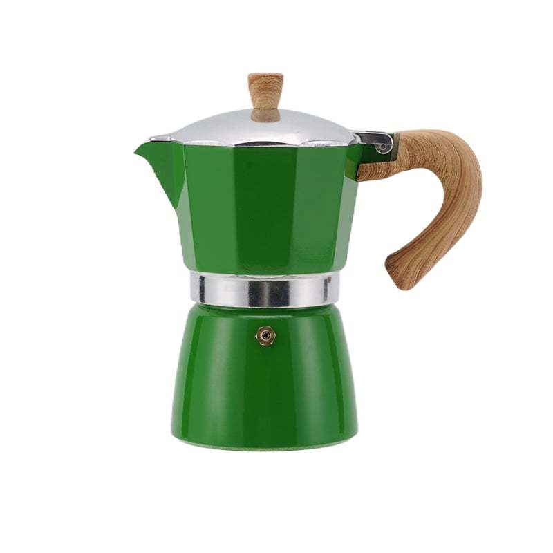 Aluminiowy ekspres do kawy Moka Pot 3/6, filiżanki do espresso, ekspres przelewowy do espresso i kawy, przenośny ekspres do kawy włoskiej i kubańskiej na kuchenkę do domu i na kemping