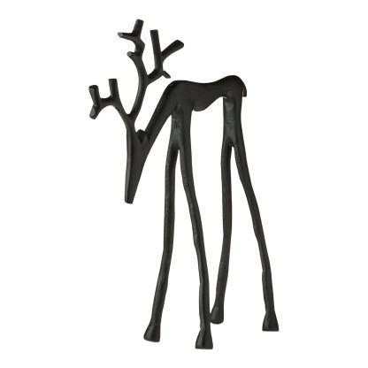 🎅Bestsellery świąteczne🦌Czarne figurki reniferów, ozdoby świąteczne