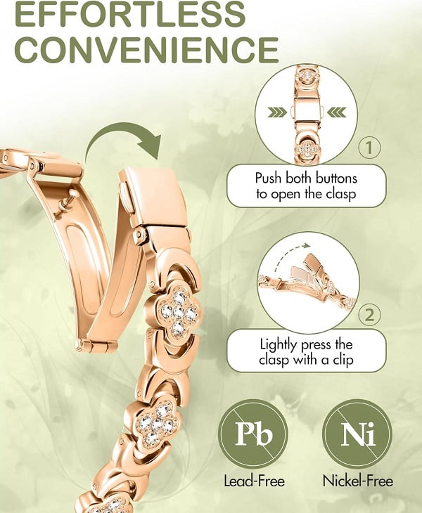 🏆Flash Sale⚡ 50K+ SOLD! ❤️‍🔥✨Four-leaf Clover Women Pure Copper Bracelets