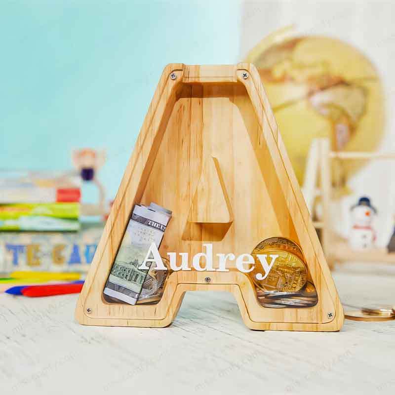 🎄Christmas Sale 49% OFF🎁Personalized Boys/Girls Piggy Bank-Wood Gift For Kids😘