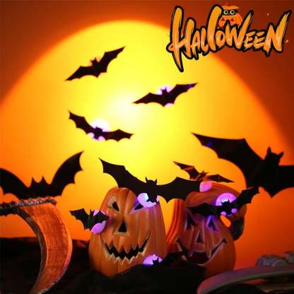 💥💥🦇 Halloween 3D oświetlone nietoperze