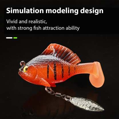 6Pcs Multiple Pre-Rigged Jig Head Soft FishingLures