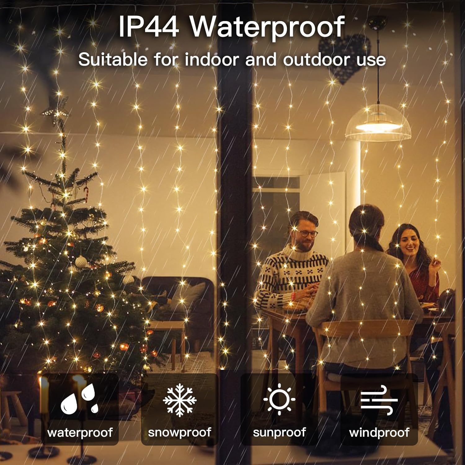 🎄Wyprzedaż świąteczna 49% TANIEJ🔥Lampki LED Curtain Fairy Lights