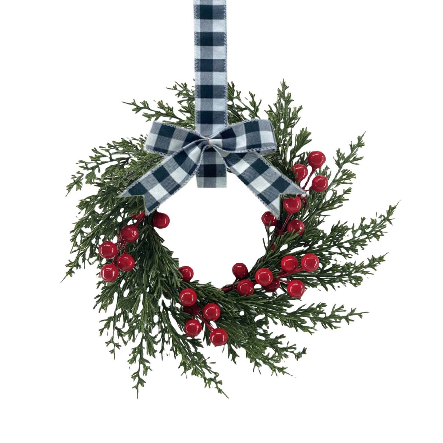🎄Wczesna wyprzedaż świąteczna🔥Świąteczny mini wianek na szafkę z kokardkami