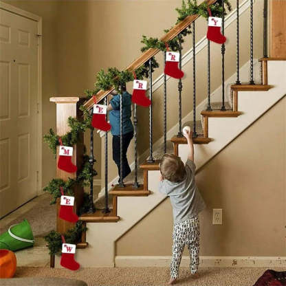 🎅Christmas Gift Idea 🎁Personalized Initial Knitted Christmas Stocking