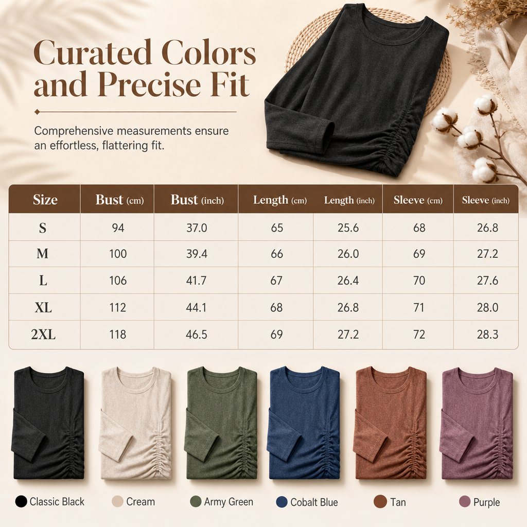 Six autumn color shades